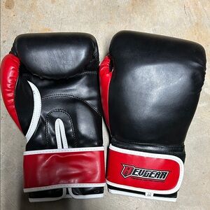 Revgear Black and Red Boxing Gloves